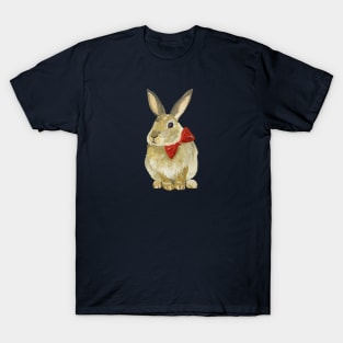 Bunny with Red Bowtie T-Shirt